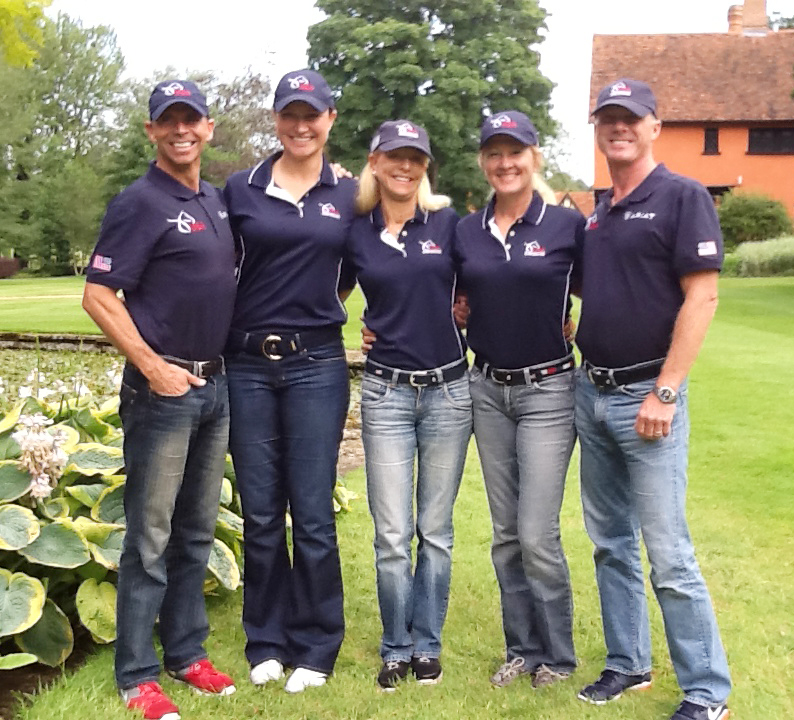 Anne with the 2012 Olympic Dressage Team. Photo courtesy Anne Gribbons.